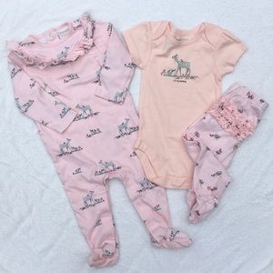 Mama and baby deer outfit bundle